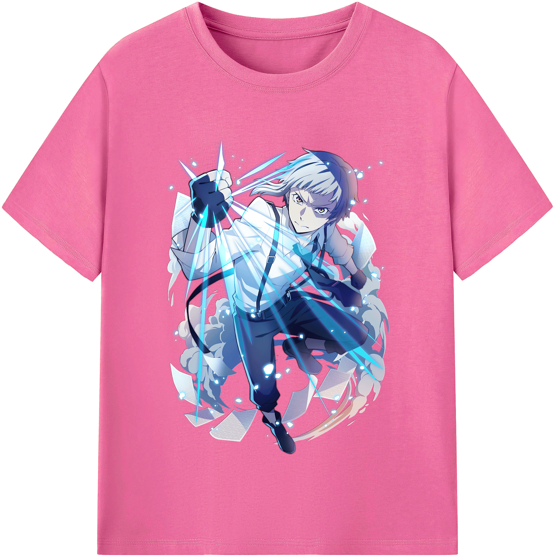 （画像用） 文豪ストレイドッグス Bungo Stray Dogs レディースカジュアルプリントTシャツ（綿100％）
